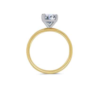 Laboratory Grown, Oval Solitaire Diamond, 18ct Yellow Gold Band, 2.02ct