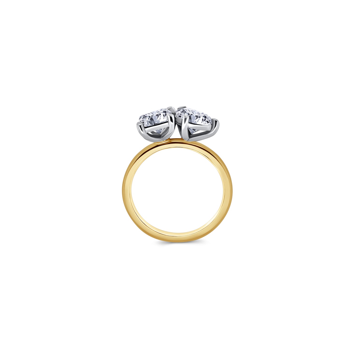 Laboratory Grown, Toi et Moi Radiant & Pear Two Stone, 18ct Yellow Gold, 3.06ct