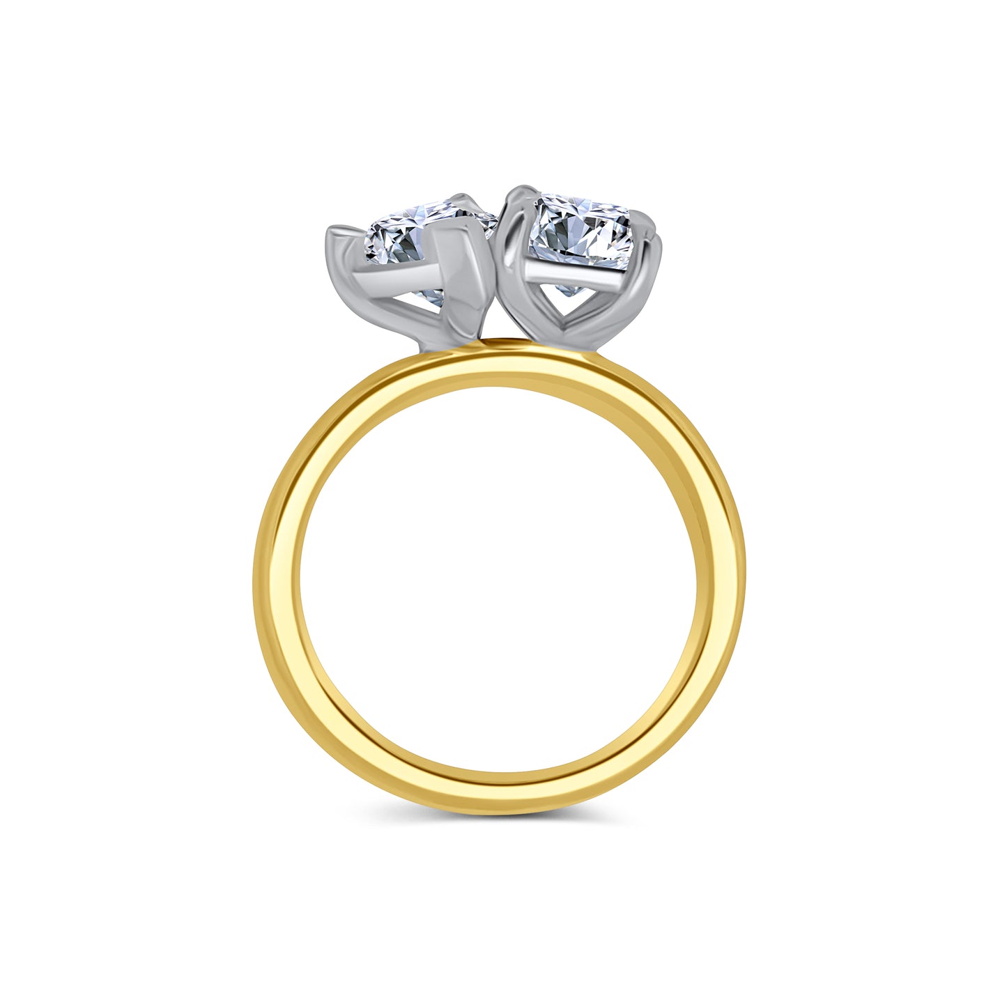 Laboratory Grown, Toi et Moi Radiant & Pear Two Stone, 18ct Yellow Gold, 3.04ct