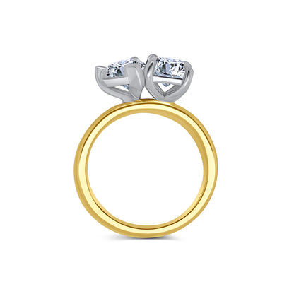 Laboratory Grown, Toi et Moi Radiant & Pear Two Stone, 18ct Yellow Gold, 3.04ct
