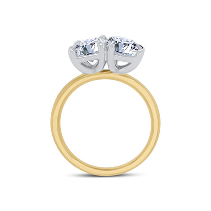 Laboratory Grown Toi et Moi Radiant & Pear Two Stone, 18ct Yellow Gold, 3.12ct