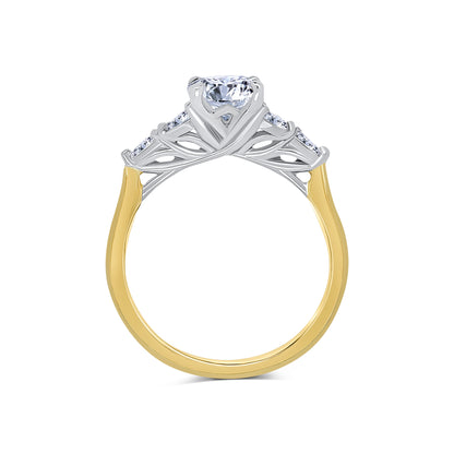 Laboratory Grown Diamond, Oval & Marquise Diamond Detailed, 18ct Yellow Gold Ring, 1.61ct