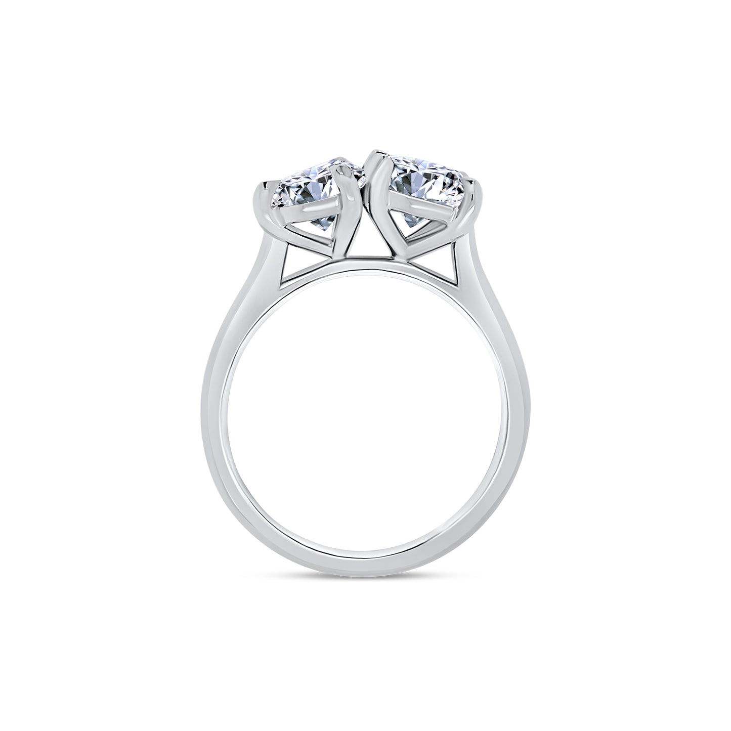 Laboratory Grown, Toi et Moi Pear & Oval Two Stone, Platinum Band, 2.53ct
