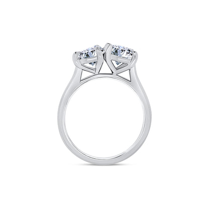 Laboratory Grown, Toi et Moi Pear & Oval Two Stone, Platinum Band, 2.53ct