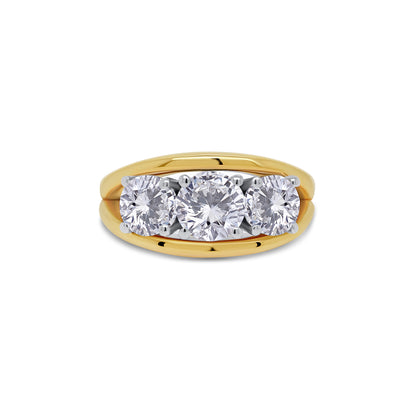 Laboratory Grown Diamond, Brilliant Round Five Stone, 18ct Yellow Gold, 3.54ct