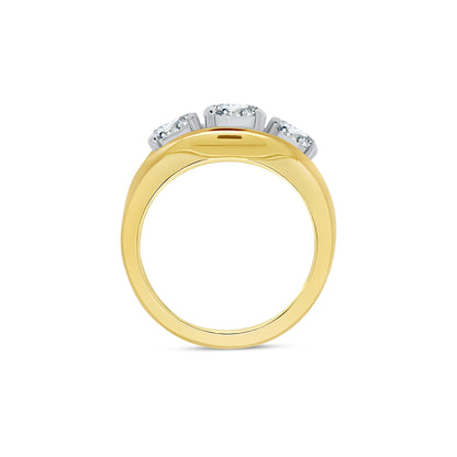 Laboratory Grown Diamond, Brilliant Round Five Stone, 18ct Yellow Gold, 3.54ct
