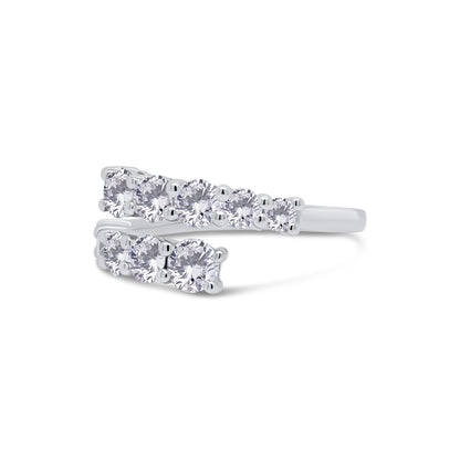Laboratory Grown, Graduated Torque Brilliant Round Diamond, Platinum Band 1.49ct