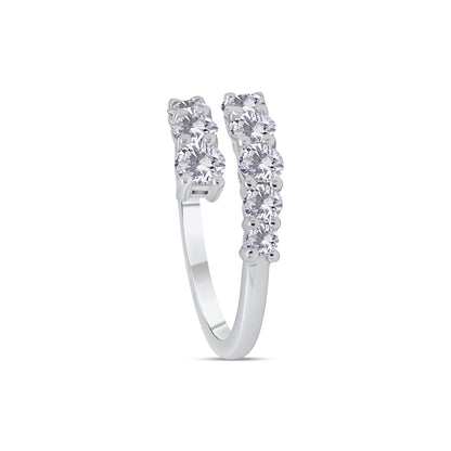 Laboratory Grown, Graduated Torque Brilliant Round Diamond, Platinum Band 1.49ct