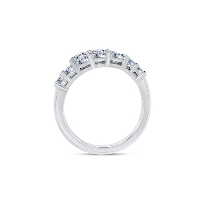 Laboratory Grown, Graduated Torque Brilliant Round Diamond, Platinum Band 1.49ct