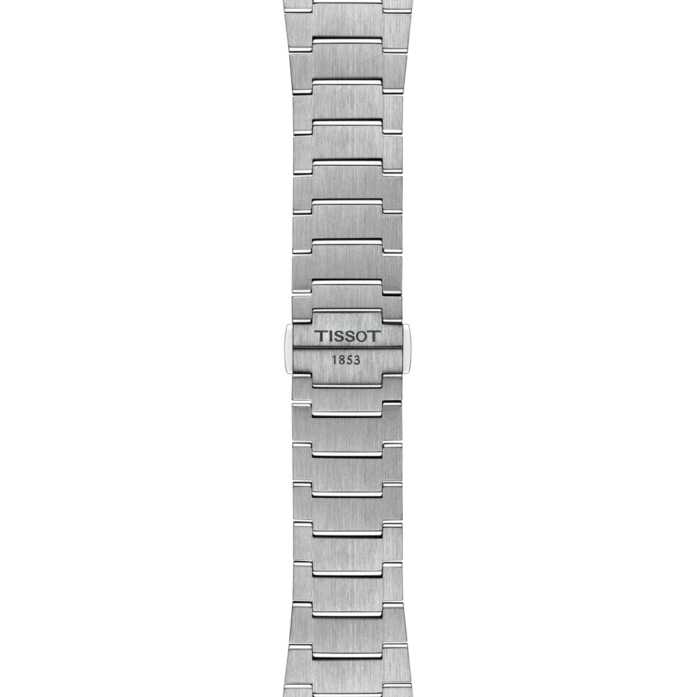 Tissot 40mm Silver Tone PRX, Gradient Blue & Date Dial, Gents Bracelet Watch