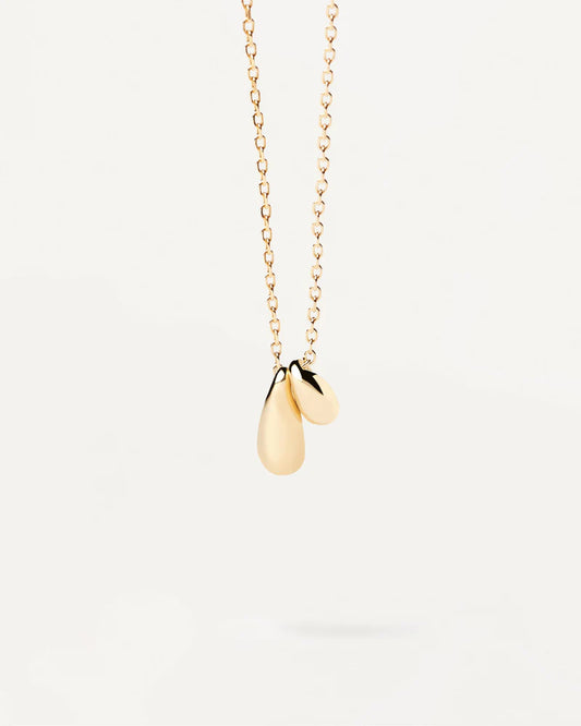 PDPAOLA Yellow Gold Plate Sugar Necklace