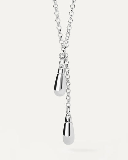 PDPAOLA Tango Silver Chain Necklace