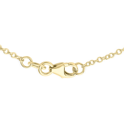 9ct Yellow Gold 22mm Horizontal Bar Necklace