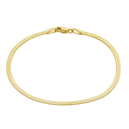 9ct Yellow Gold Herringbone Bracelet