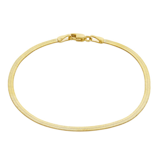 9ct Yellow Gold Herringbone Bracelet