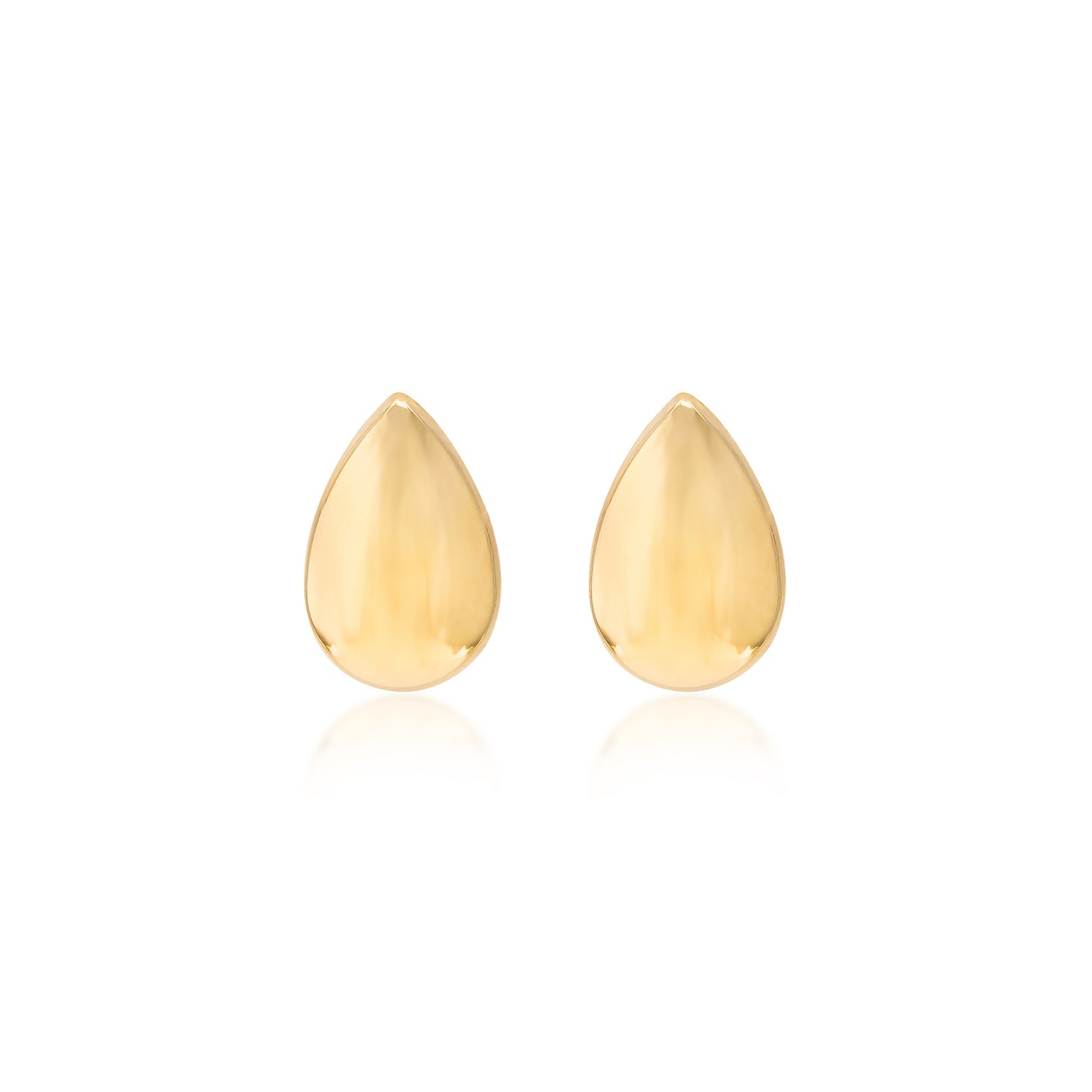 9ct Yellow Gold Small Teardrop Stud Earring