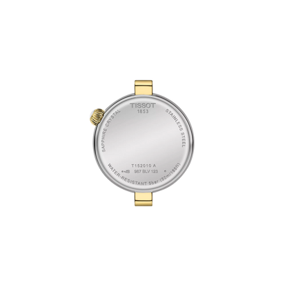 Tissot 28mm Desir, Yellow & Silver Tone Mother of Pearl Dial, Ladies Bracelet Watch