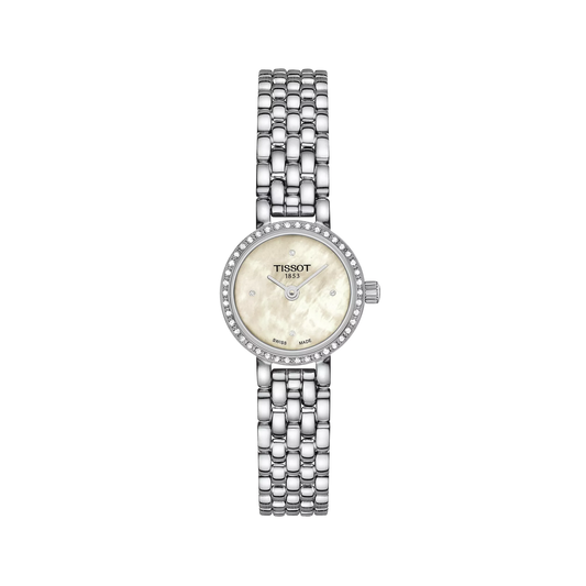Tissot 19.5mm Silver Lovely, Mother of Pearl & Diamond Dial, Ladies Bracelet Watch