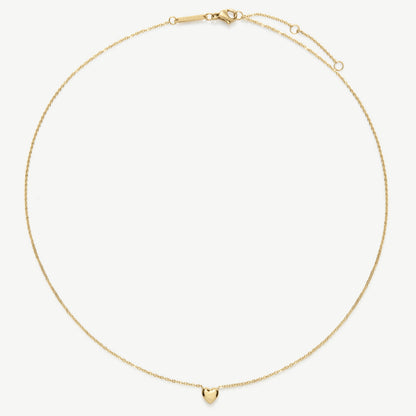 D.LOUISE Yellow Gold Plate Mini Heart Necklace