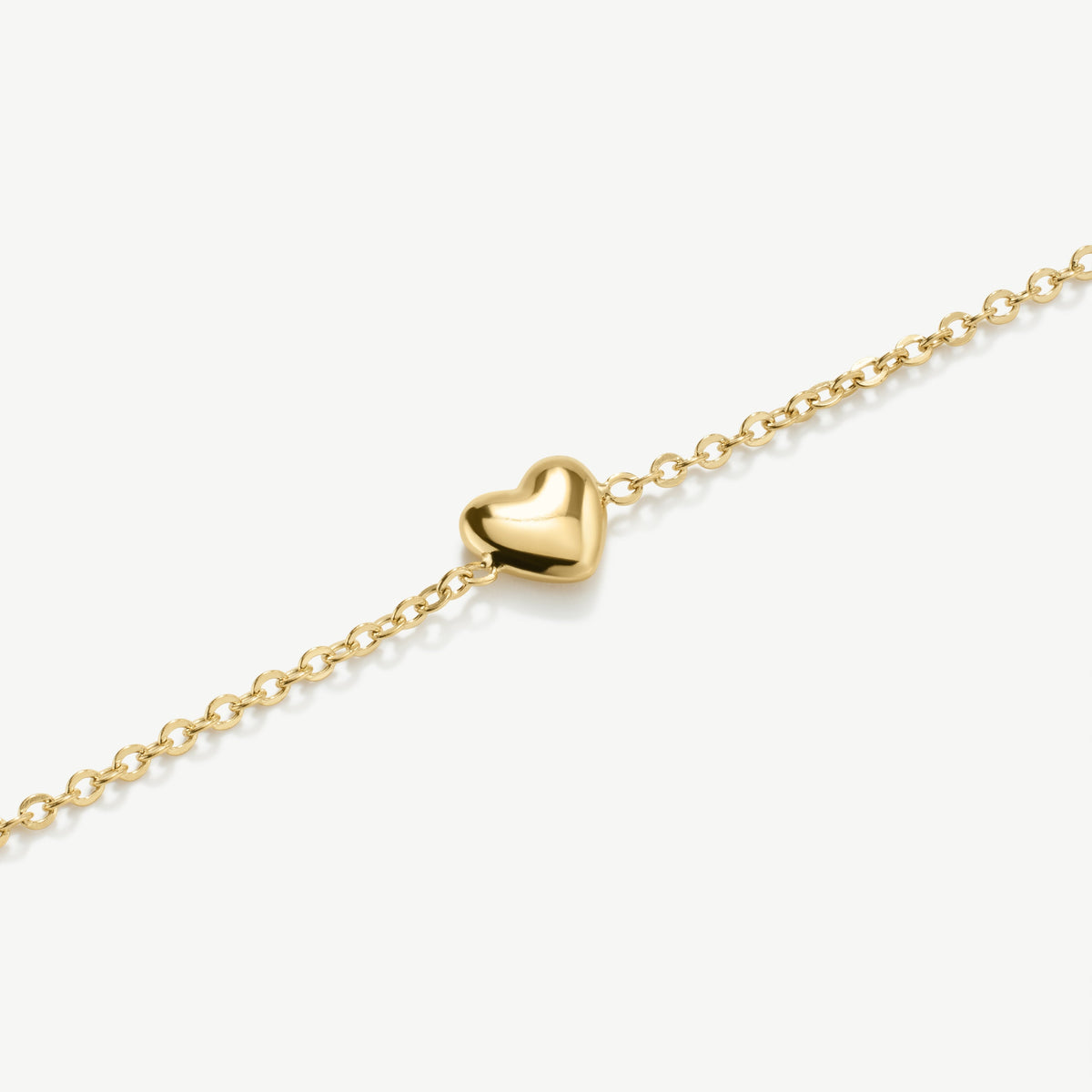 D.LOUISE Yellow Gold Plate Mini Heart Bracelet