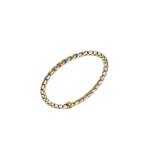 Chimento Stretch Spring 18ct Yellow & White Gold Bracelet