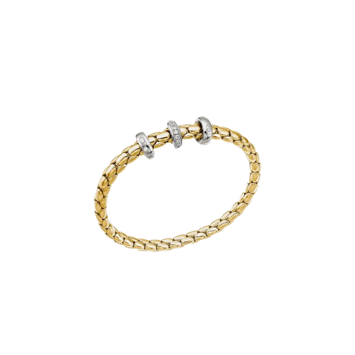 Chimento 18ct Yellow Gold Diamond Flexible Bracelet, 0.19ct