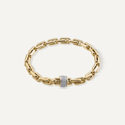Chimento 18ct Yellow Gold Diamond Link Bracelet, 0.57ct