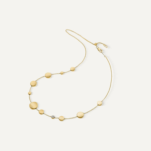 Chimento Armillas Glow 18ct Yellow Gold White Diamond Disc Necklace, 0.05ct