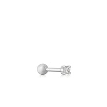 Load image into Gallery viewer, Ania Haie Rhodium Plate Sparkle CZ Single Cartilage Stud