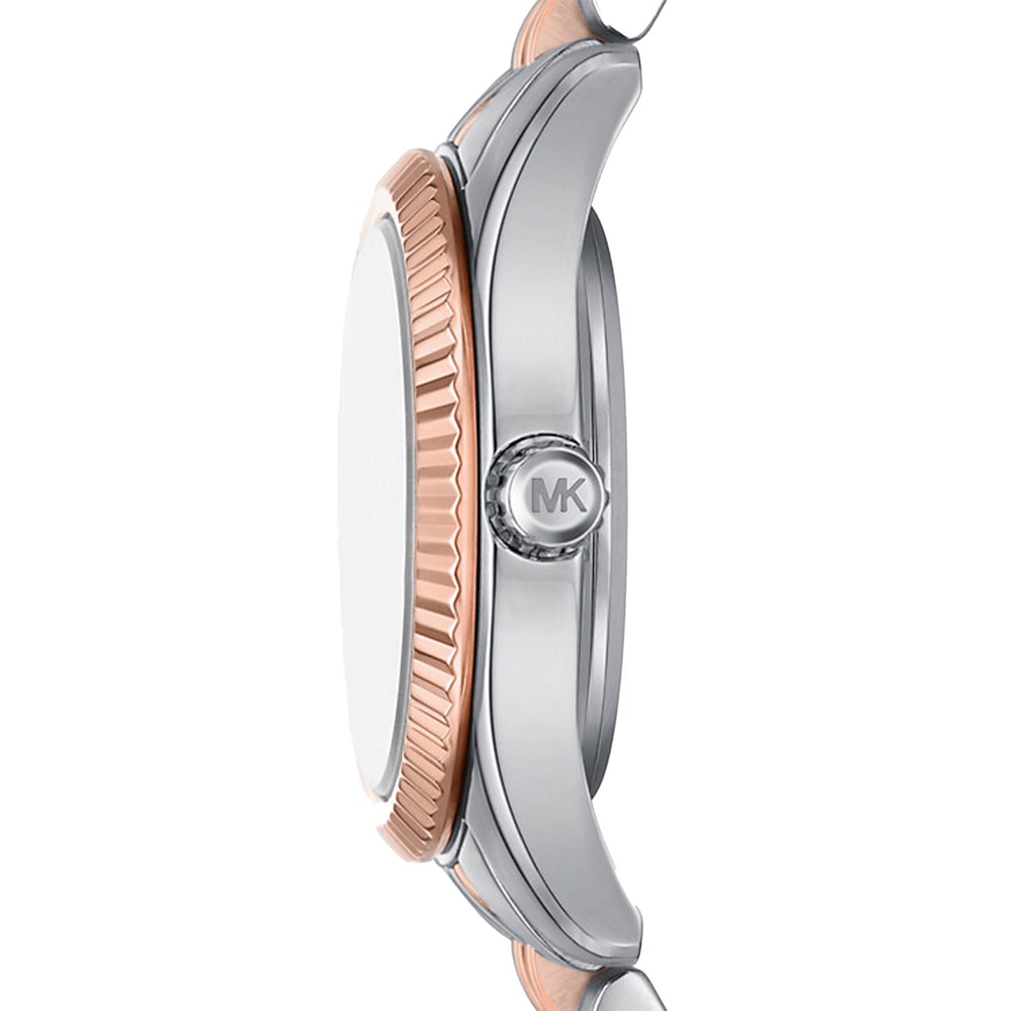 Michael Kors 26mm Ladies Lexington Pavé Rose Gold Tone Watch and Slider Bracelet Gift Set