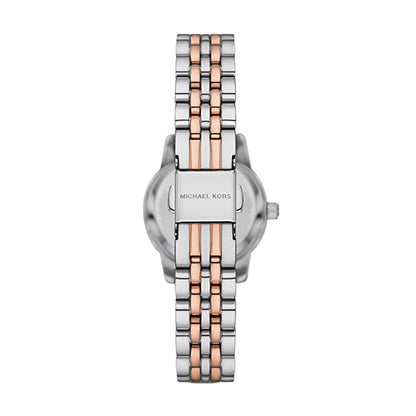 Michael Kors 26mm Ladies Lexington Pavé Rose Gold Tone Watch and Slider Bracelet Gift Set