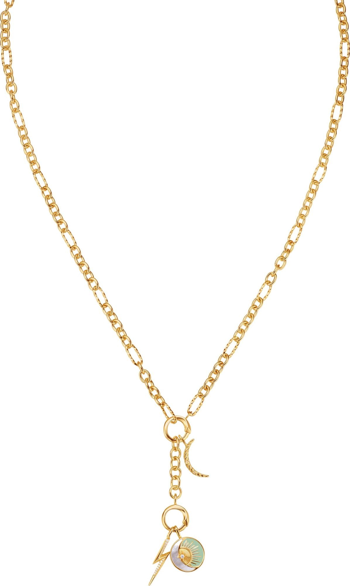 Ania Haie Gold Plate Cosmic Charm Necklace