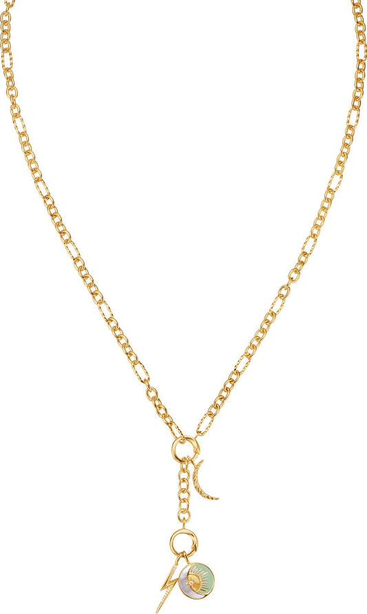 Ania Haie Gold Plate Cosmic Charm Necklace