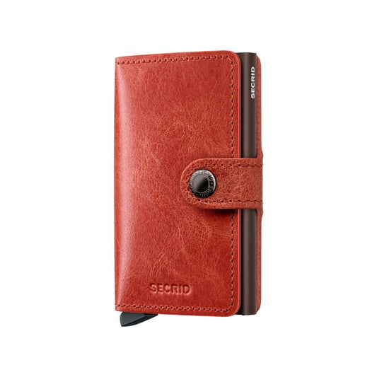SECRID Orange Vintage Mini Wallet