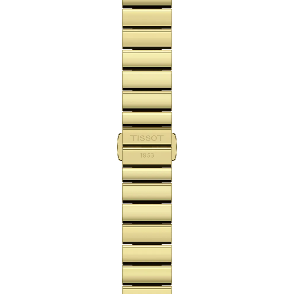 Tissot 30mm Gold SRV, Mother of Pearl Minimalist Dial, Ladies Bracelet Watch