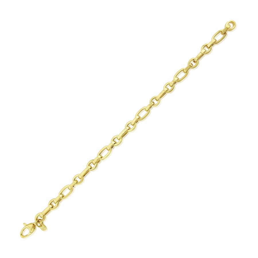 9ct Yellow Gold Chunky Oval Link Bracelet