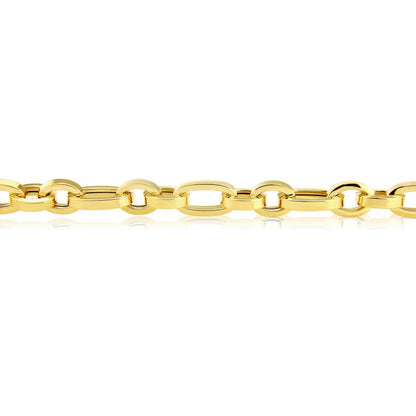 9ct Yellow Gold Chunky Oval Link Bracelet