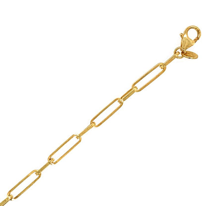 9ct Yellow Gold Oval Long Link Bracelet