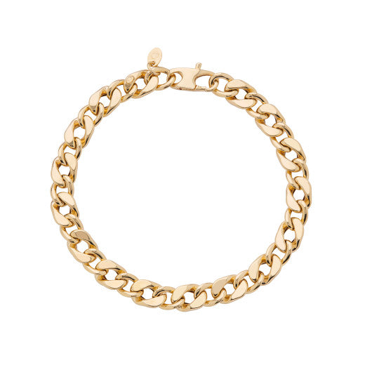 9ct Yellow Gold Chunky Curb Bracelet