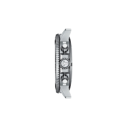 Tissot 45.5mm Seastar 1000, Green Diver Chronograph, Gents Bracelet Watch