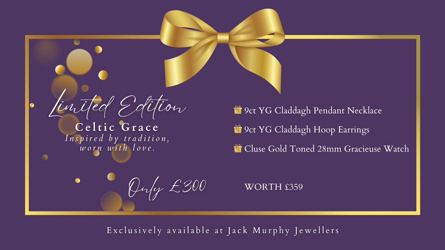 Limited Edition: Celtic Grace, 9ct Yellow Gold Christmas Ladies Gift Box