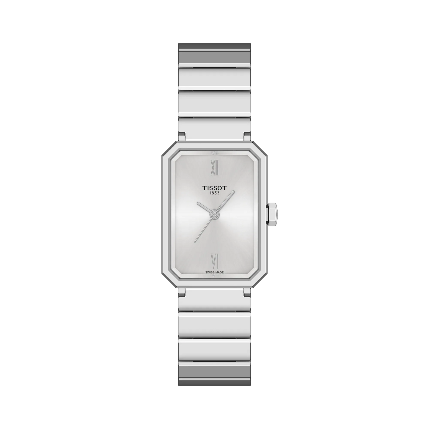 Tissot 30mm Silver SRV, Silver Minimalist Dial, Ladies Bracelet Watch