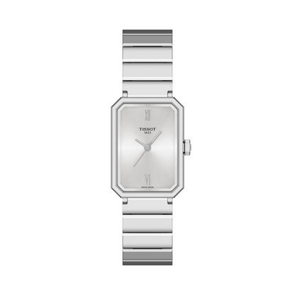 Tissot 30mm Silver SRV, Silver Minimalist Dial, Ladies Bracelet Watch