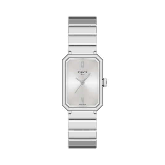 Tissot 30mm Silver SRV, Silver Minimalist Dial, Ladies Bracelet Watch