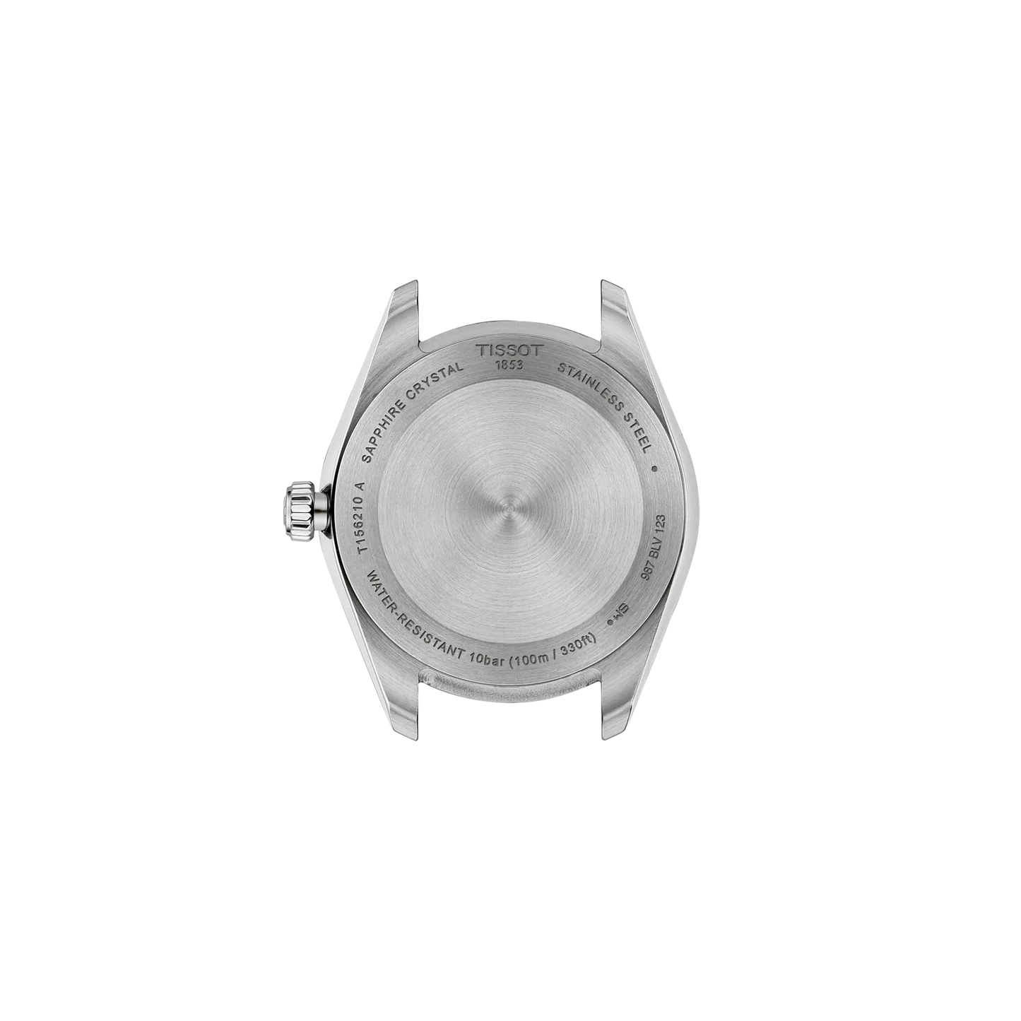 Tissot 34mm Silver Ballade, Ice Blue Fluted Dial & Bezel, Ladies Bracelet Watch