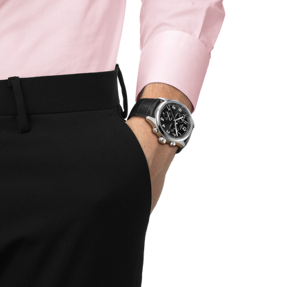 Tissot 42mm Chrono L, Black Chronograph, Gents Bracelet Watch