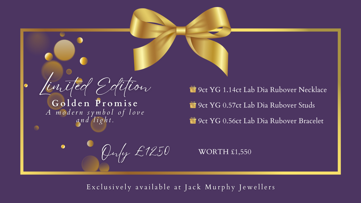Limited Edition: Golden Promise, Yellow Gold & 2.27ct Lab Diamond Christmas Ladies Gift Box