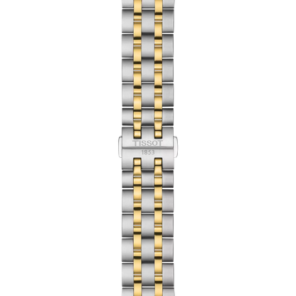 Tissot 42mm Silver & Yellow Tone Classic Dream, Silver & Date Dial, Gents Bracelet Watch