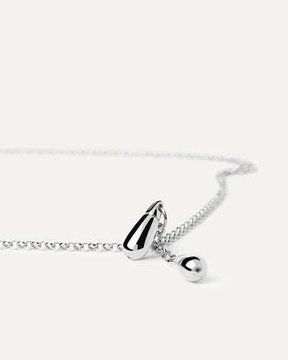 PDPAOLA Tango Silver Chain Necklace