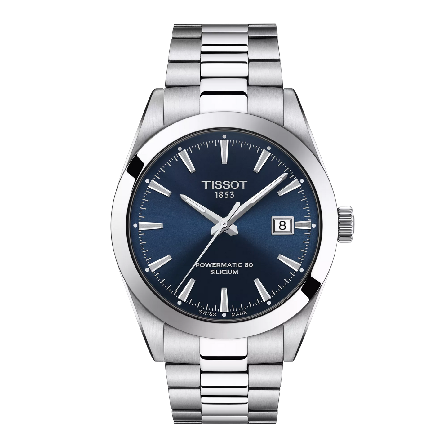 Tissot 40mm Automatic Gentleman, Blue & Date Dial, Gents Bracelet Watch